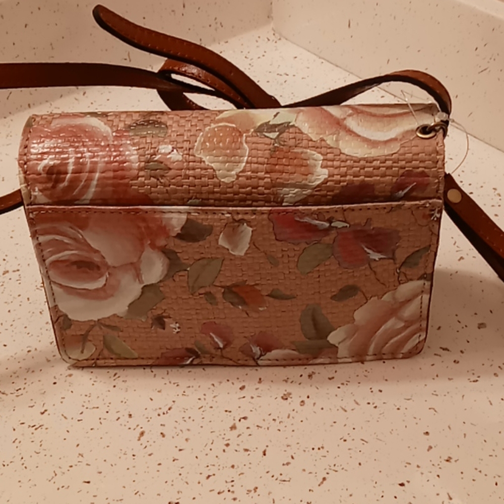 Patricia Nash Rose garden leather crossbody - Picture 6 of 14